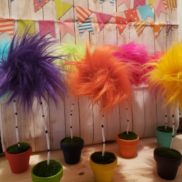 Handcrafted Other - 2 single Truffula trees with painted pots! Choice
